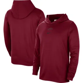 Men's Nike Cardinal Arkansas Razorbacks Player Hoodie Long Sleeve Performance Top