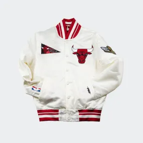 Men’s Pro Standard Chicago Bulls Satin Jacket Eggshell