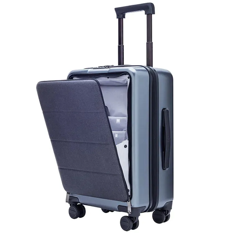 Men's Small Rolling Luggage Laptop Carry-On Travel Trolley Suitcase