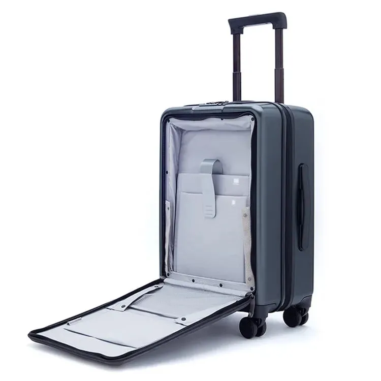 Men's Small Rolling Luggage Laptop Carry-On Travel Trolley Suitcase