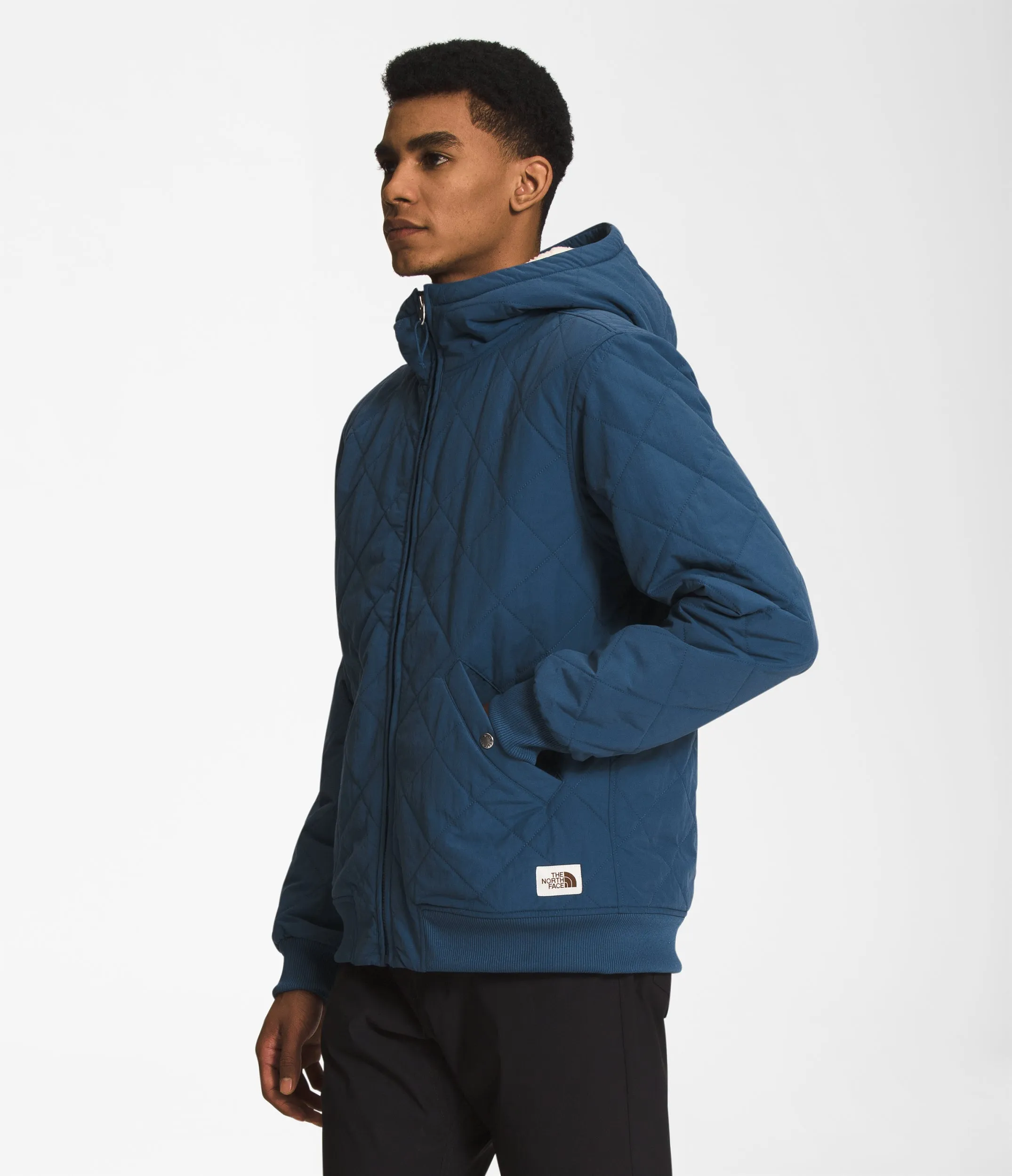 Men's The North Face Cuchillo Insulated Full-Zip Hoodie Jacket Shady Blue