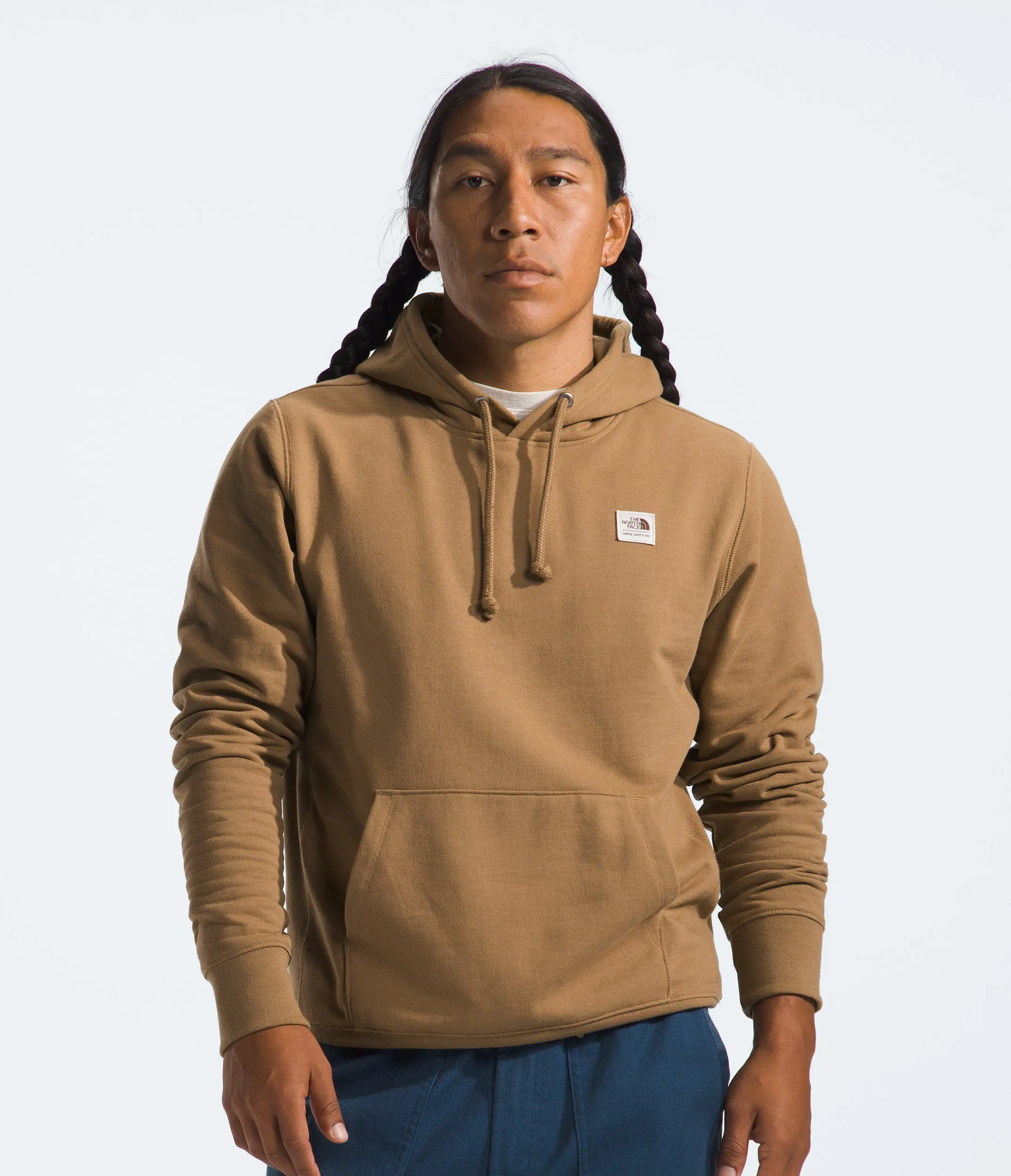 Men's The North Face Heritage Patch Pullover Hoodie Utility Brown