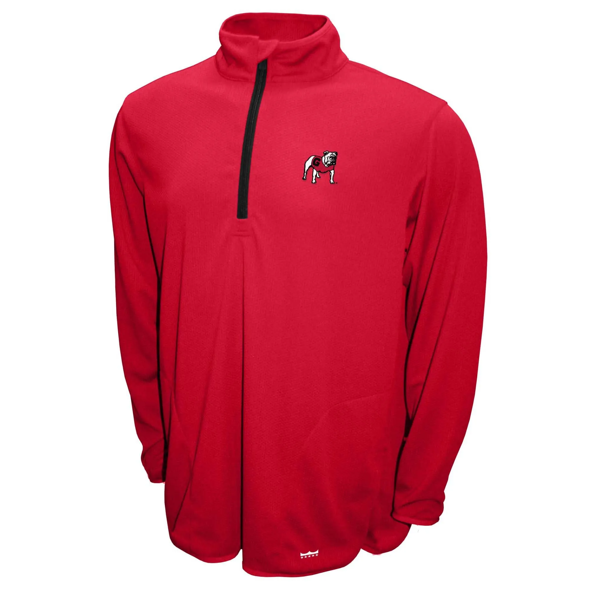 Men's Franchise Club Red Georgia Bulldogs Breeze Quarter-Zip Pullover