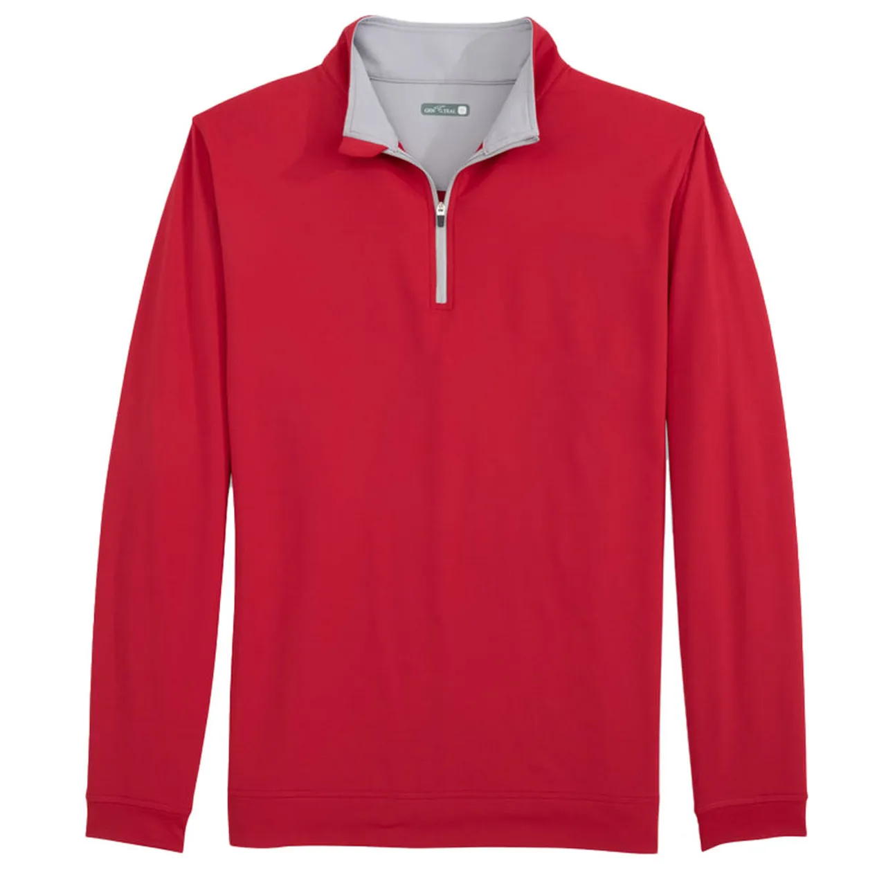 Men's GenTeal Venture Performance Quarter Zip Pullover - Crimson