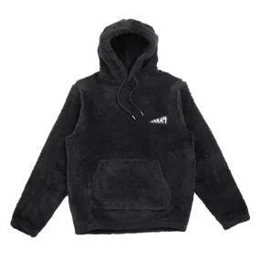 Mirrored Flag Logo Polar Fleece Hooded Pullover (Black)