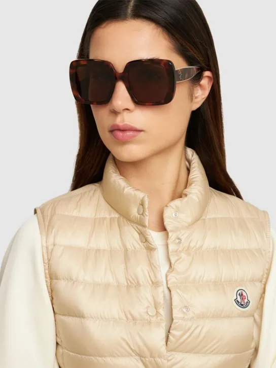 Moncler   Blanche acetate squared sunglasses 