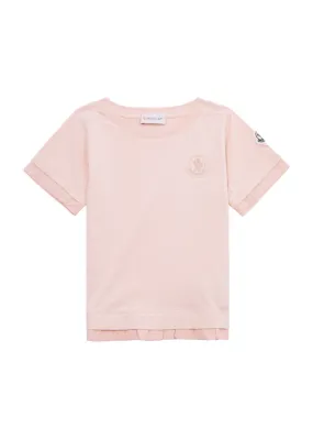 MONCLER KIDS Logo-embroidered cotton T-shirt (4-14 years) -                         -                     -                