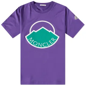 Moncler Large Logo T-ShirtPurple