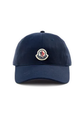 MONCLER  Logo baseball cap - Blue