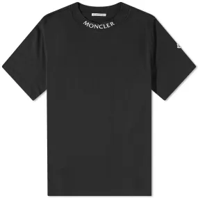 Moncler Logo Collar T-ShirtBlack