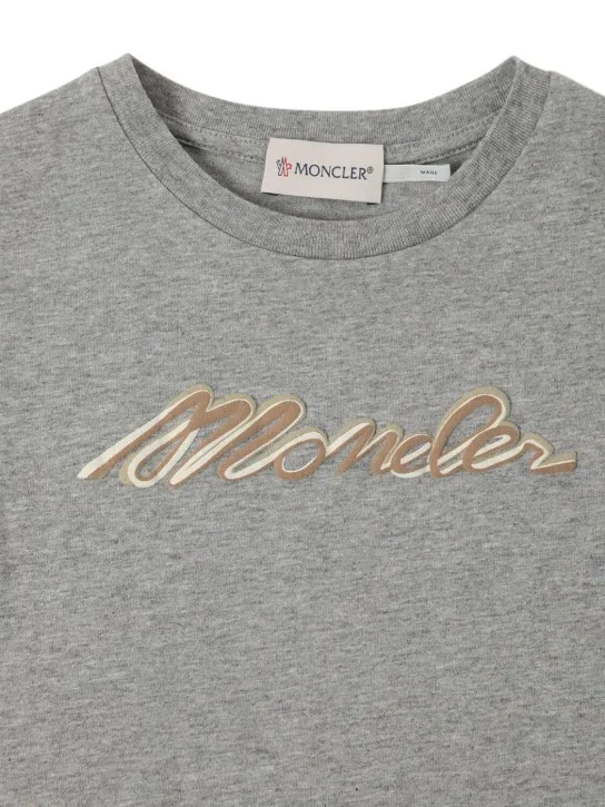 Moncler   Logo cotton jersey t-shirt 