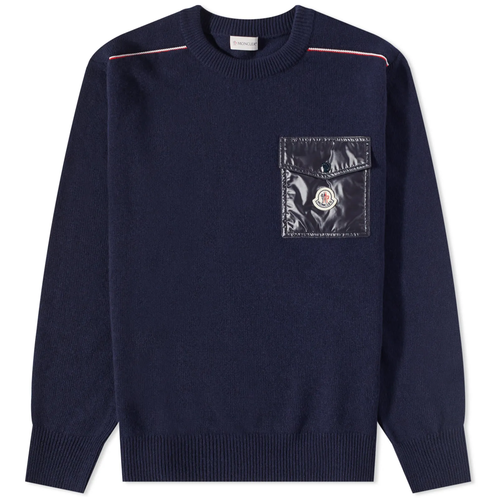 Moncler Maya Pocket Crew KnitNavy