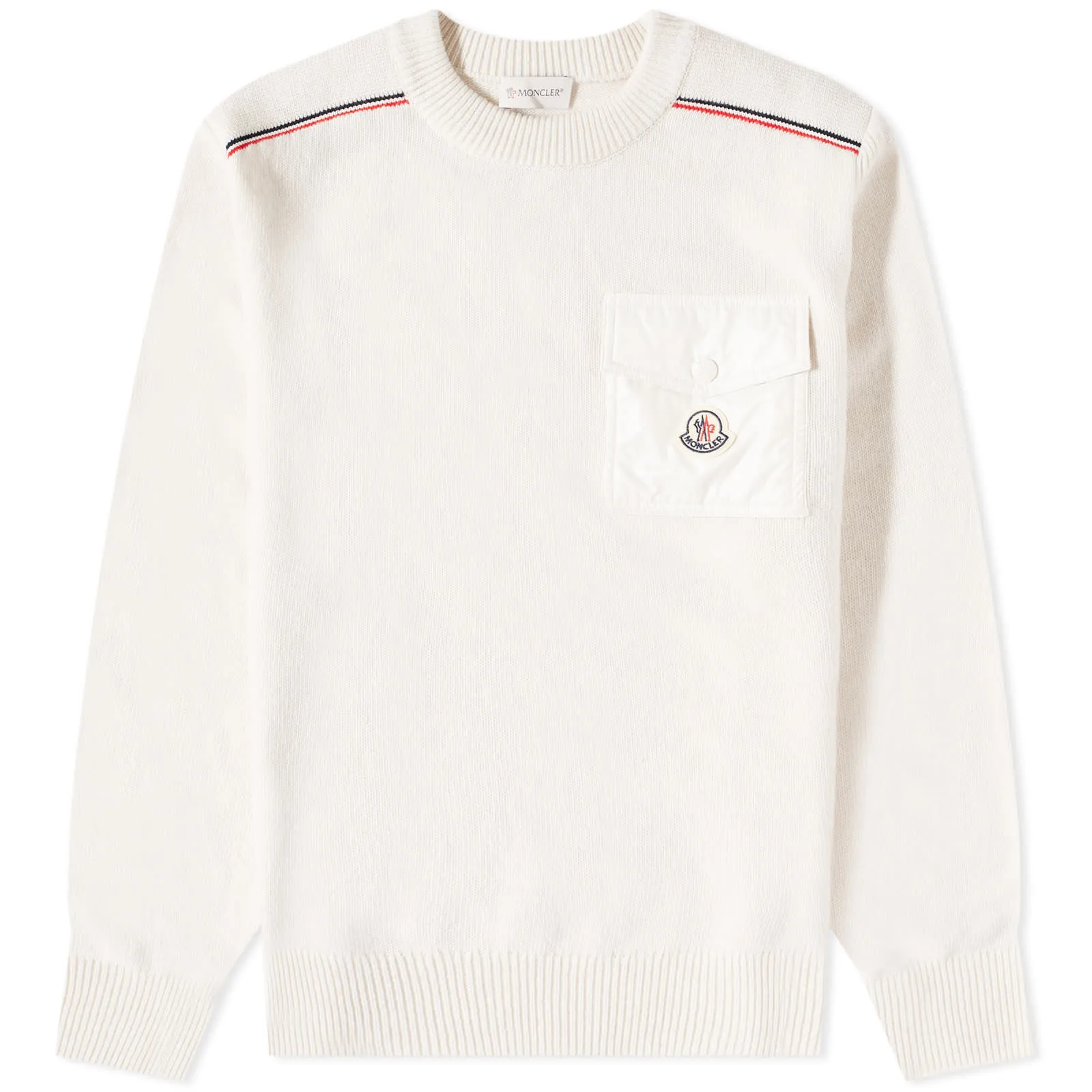 Moncler Maya Pocket Crew KnitWhite