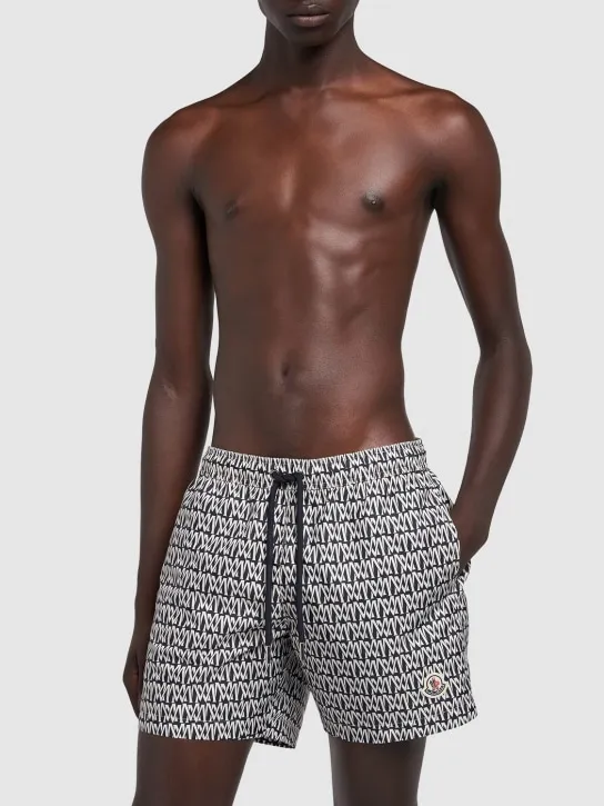 Moncler   Monogram printed tech swim shorts 