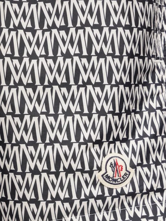 Moncler   Monogram printed tech swim shorts 