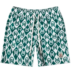 Moncler Monogram Swim ShortsGreen