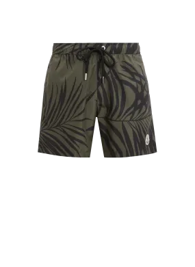 MONCLER  Printed swim shorts - Green