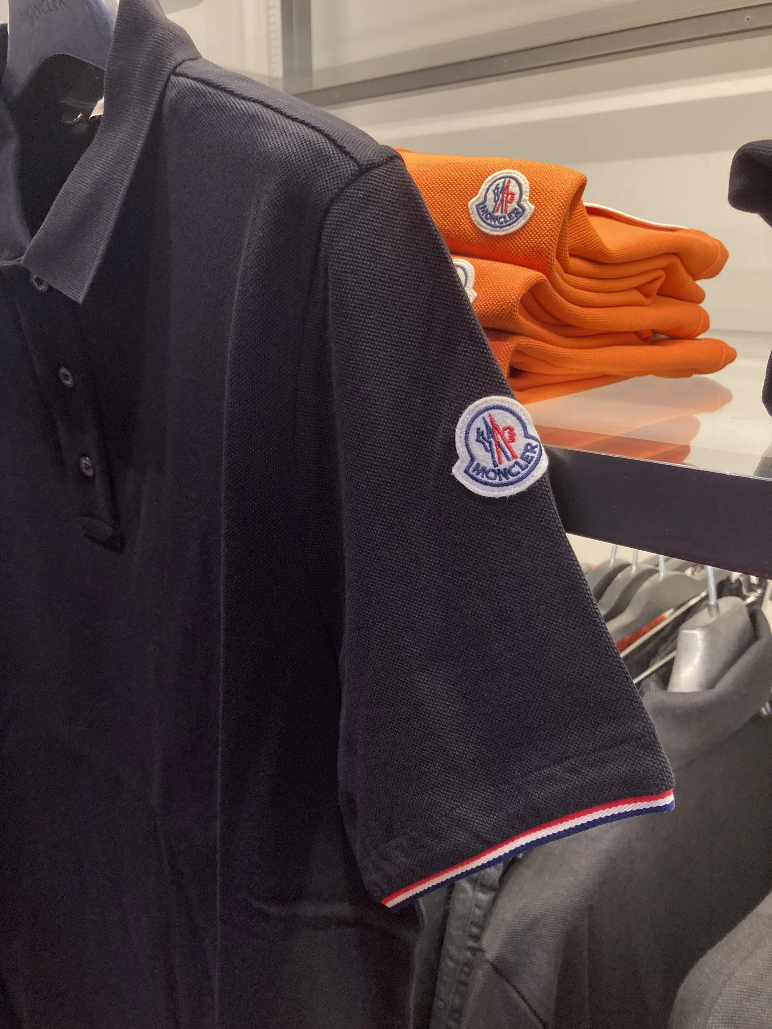 MONCLER  |Street Style Logo Outlet Polos