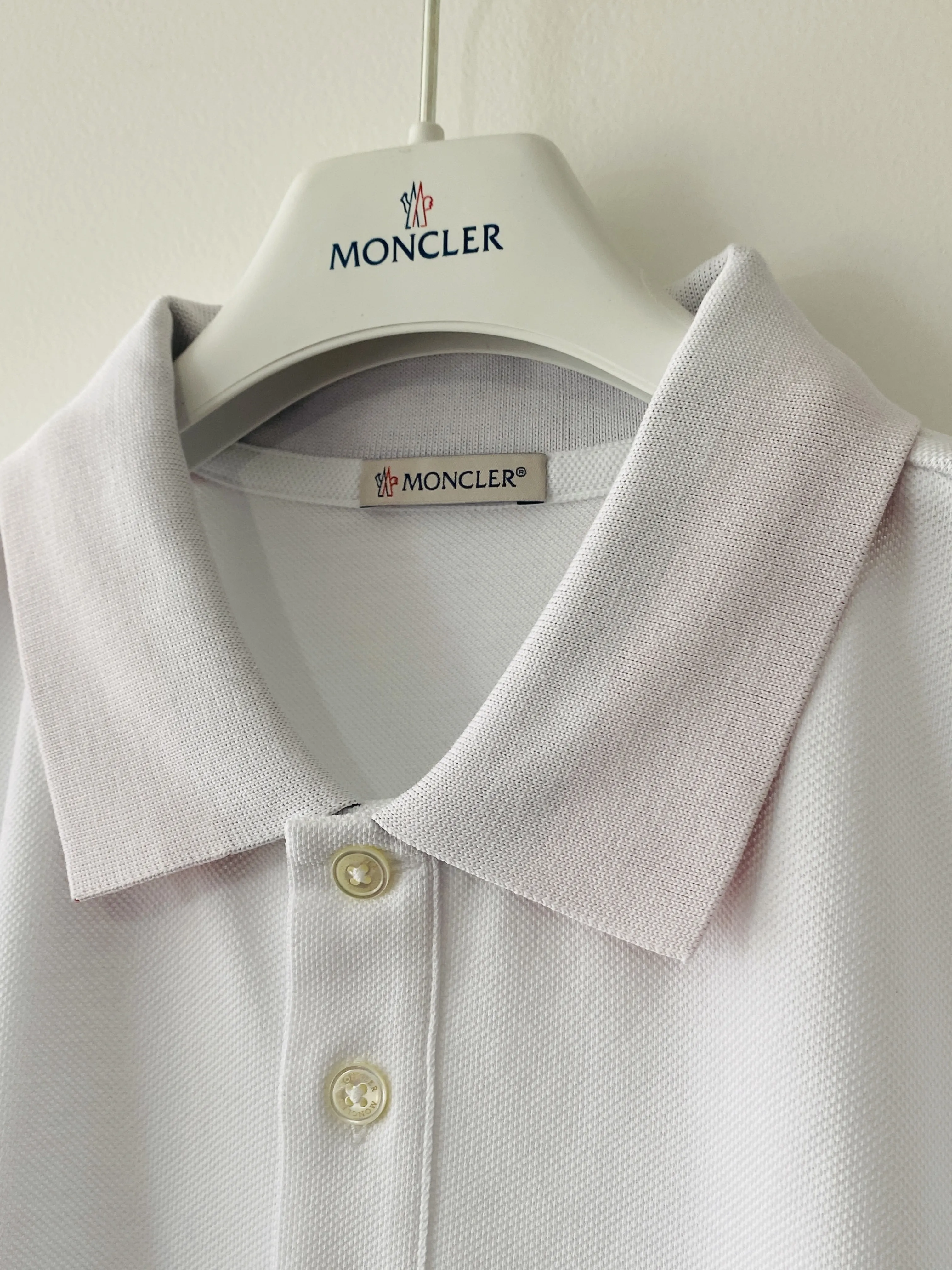 MONCLER  |Street Style Plain Logo Outlet Polos