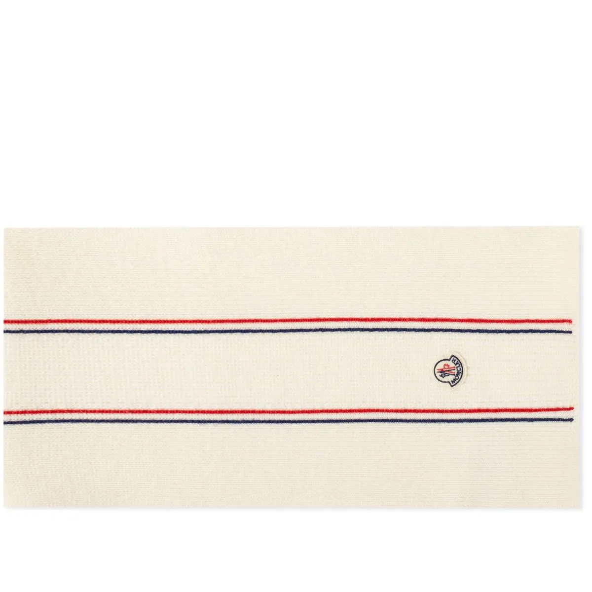 Moncler Tricolor ScarfOff White