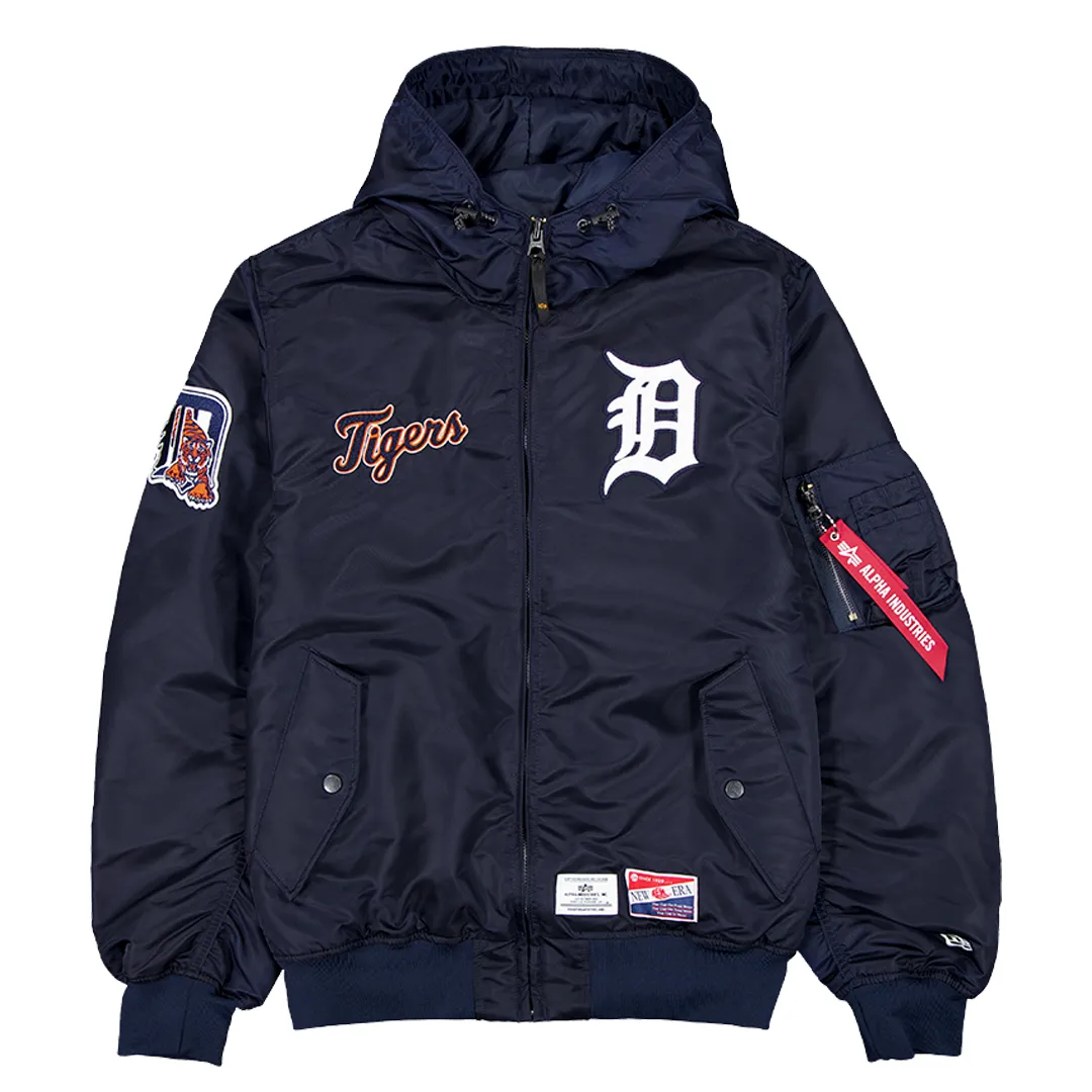 NEW ERA x ALPHA INDUSTRIES DETROIT TIGERS L2B JACKET NAVY