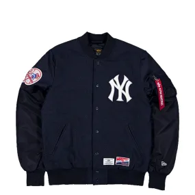 NEW ERA x ALPHA INDUSTRIES NEW YORK YANKEES MA1 JACKET NAVY