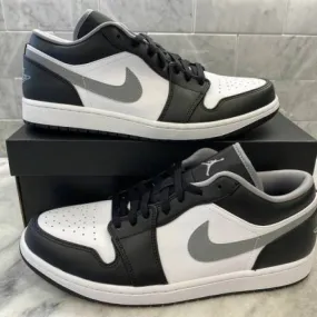 Nike air jordan 1 low 4-14 black particle grey white 553558-040