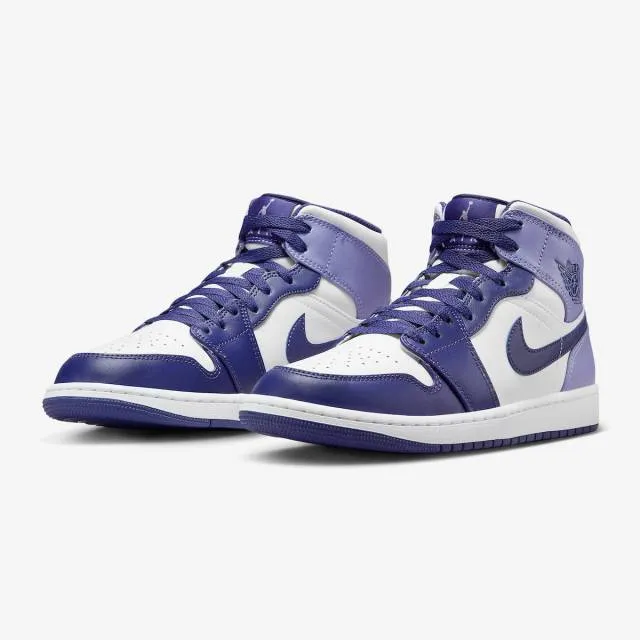 Nike air jordan 1 mid (sky j purple/ white/ sky j light purple) men us 8-13 dq8426-515