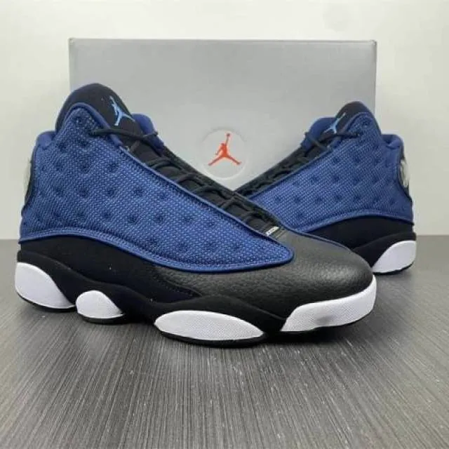 Nike air jordan 13 xiii retro brave blue 4-14 navy white black dj5982-400