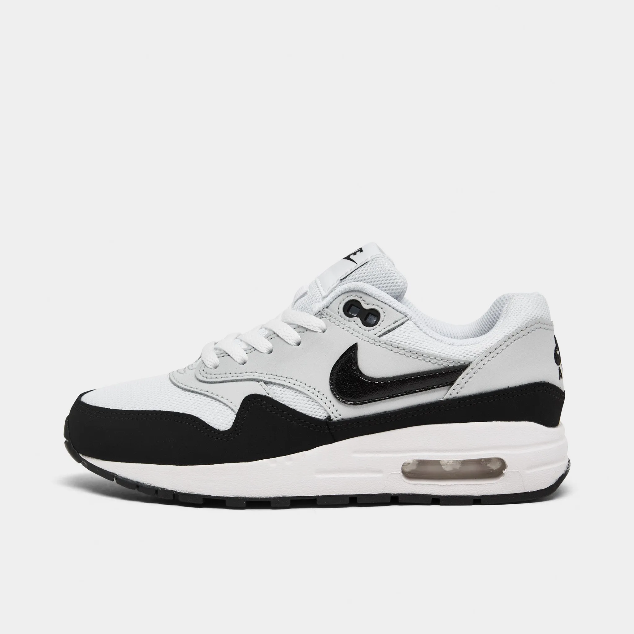 Nike Air Max 1 GS White / Black - Pure Platinum