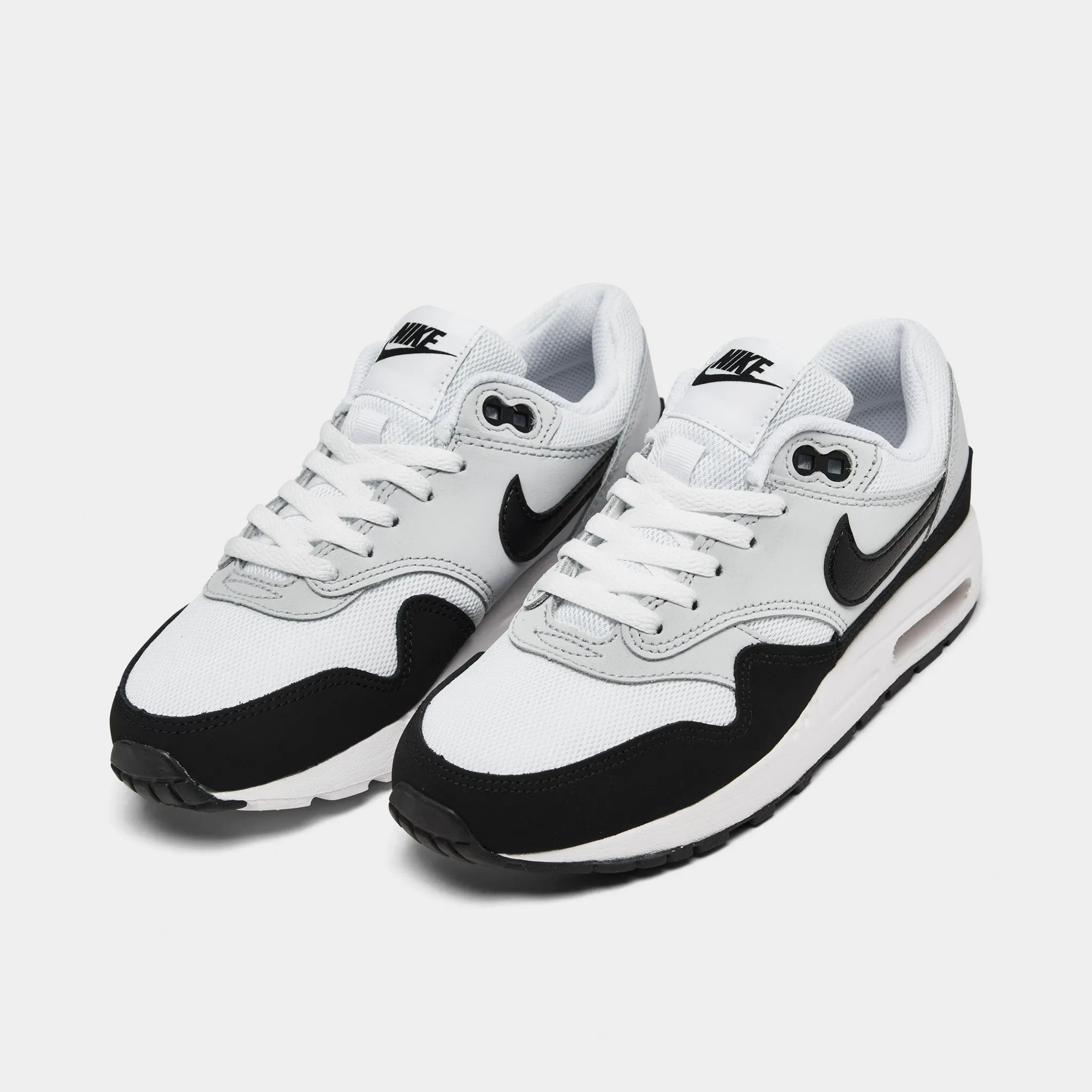 Nike Air Max 1 GS White / Black - Pure Platinum