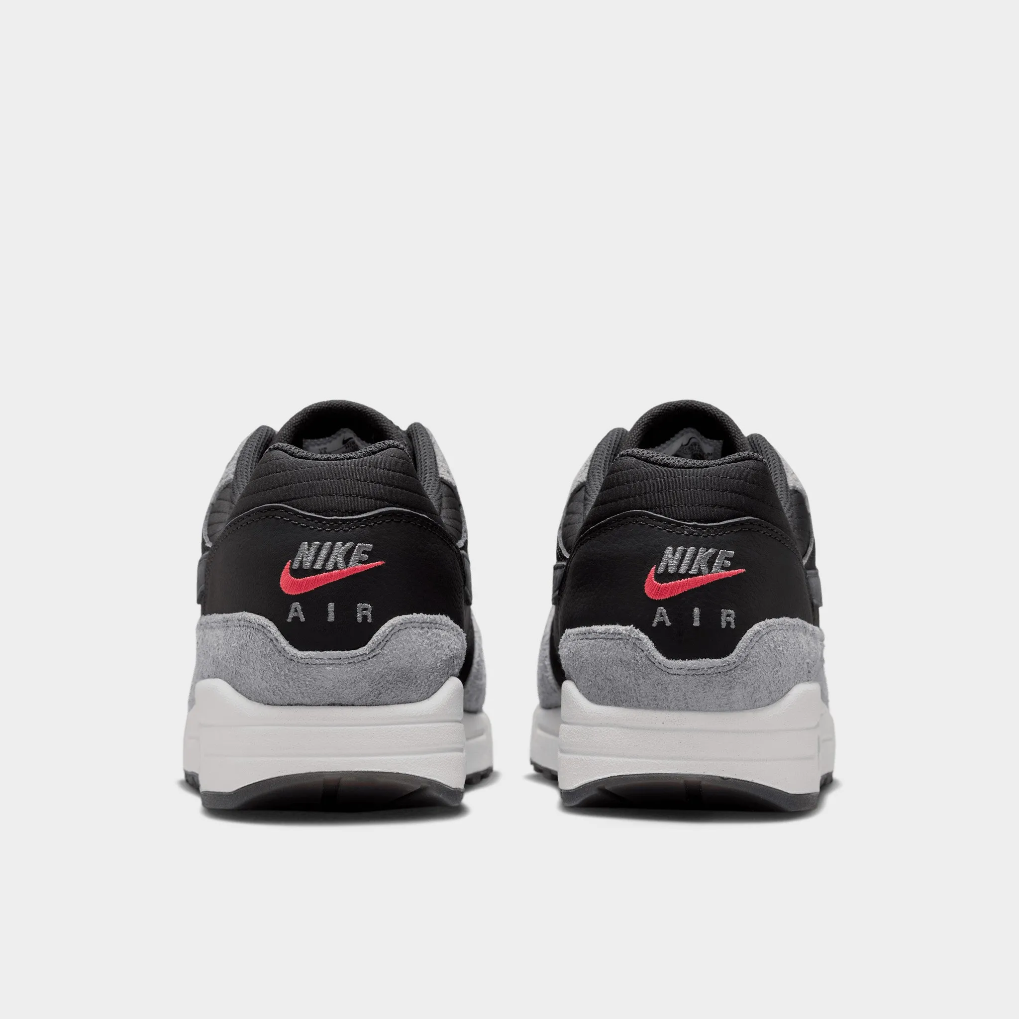 Nike Air Max 1 Premium Dark Smoke Grey / Dark Smoke Grey - Flash Crimson