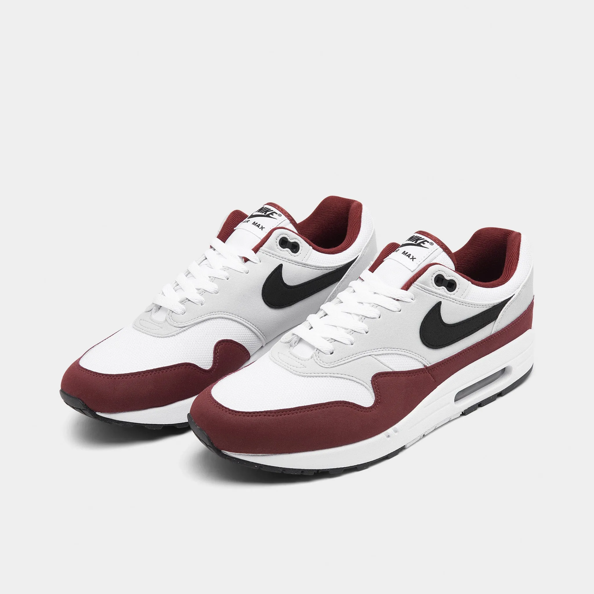 Nike Air Max 1 White / Black - Dark Team Red