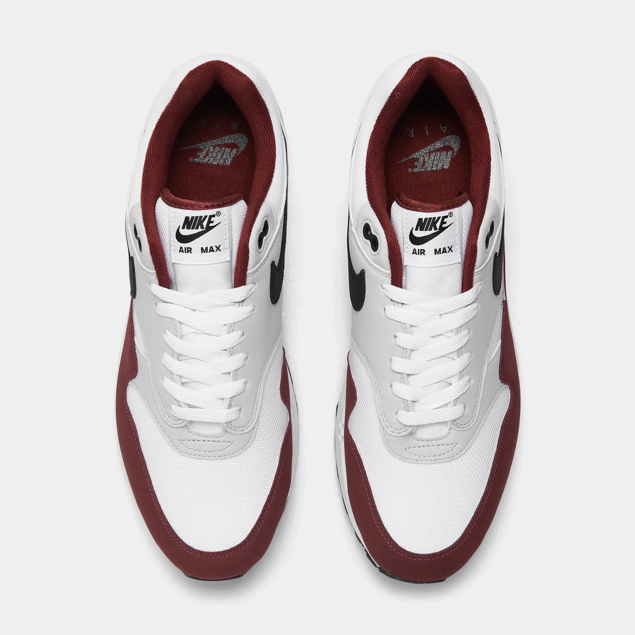 Nike Air Max 1 White / Black - Dark Team Red