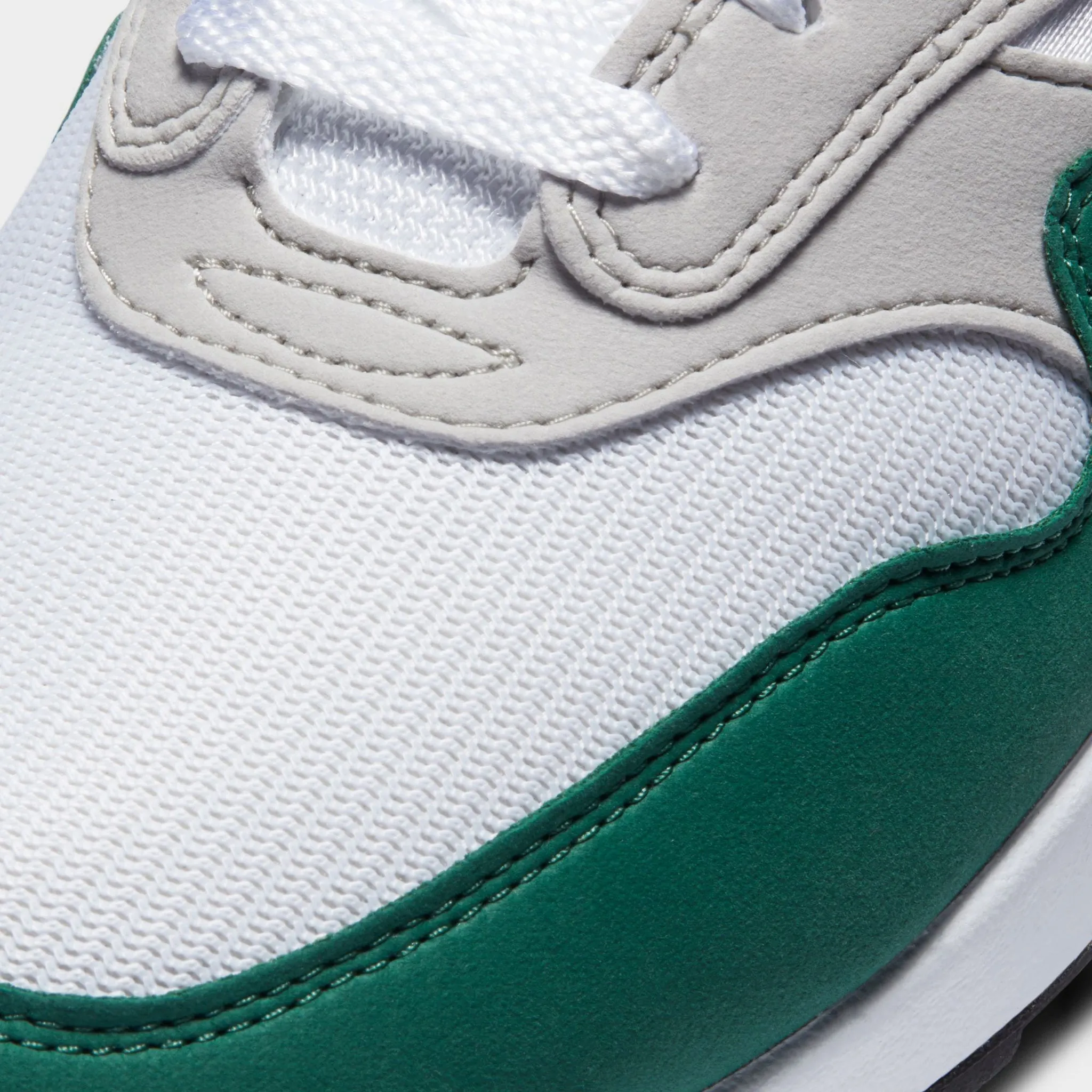 Nike Air Max 1 White / Evergreen Aura - Neutral Grey