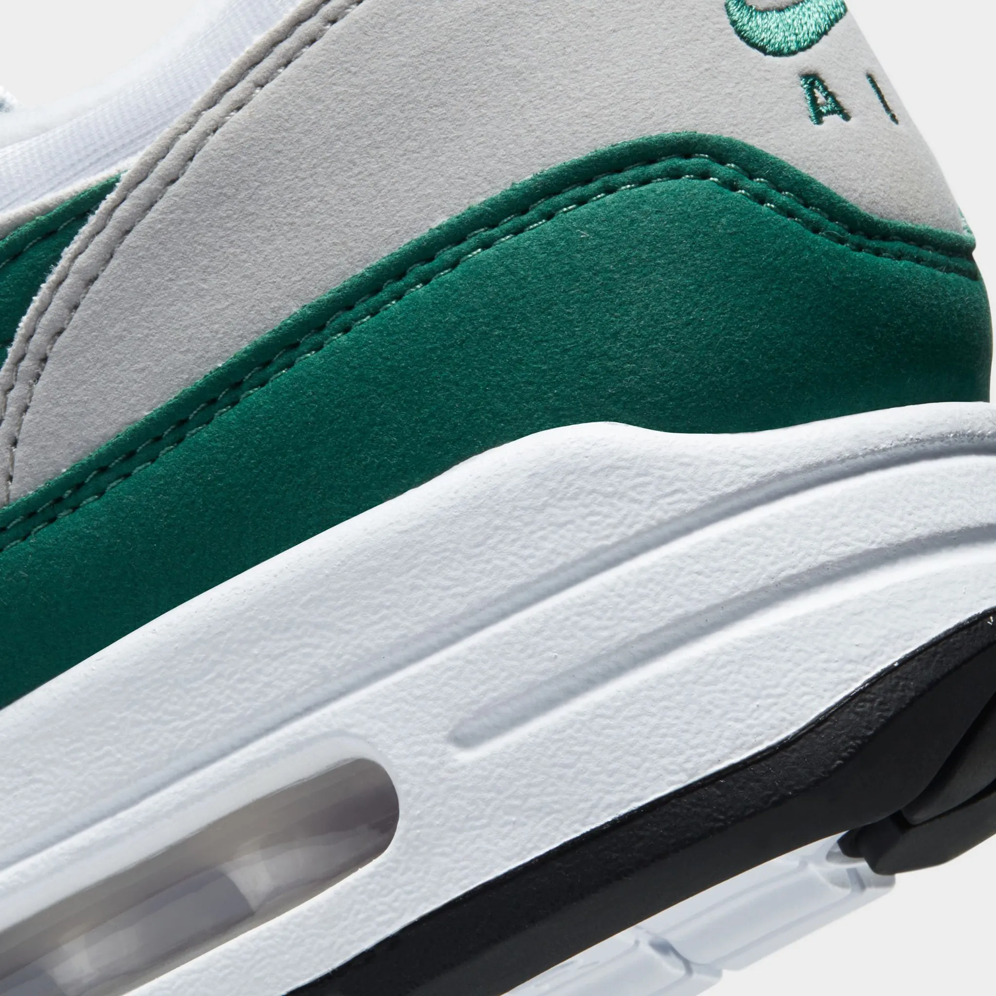 Nike Air Max 1 White / Evergreen Aura - Neutral Grey