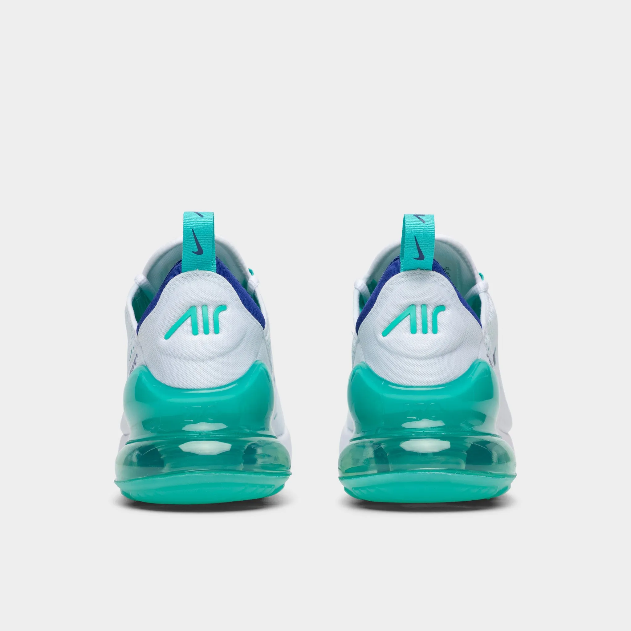 Nike Air Max 270 White / Hyper Jade - Deep Royal Blue