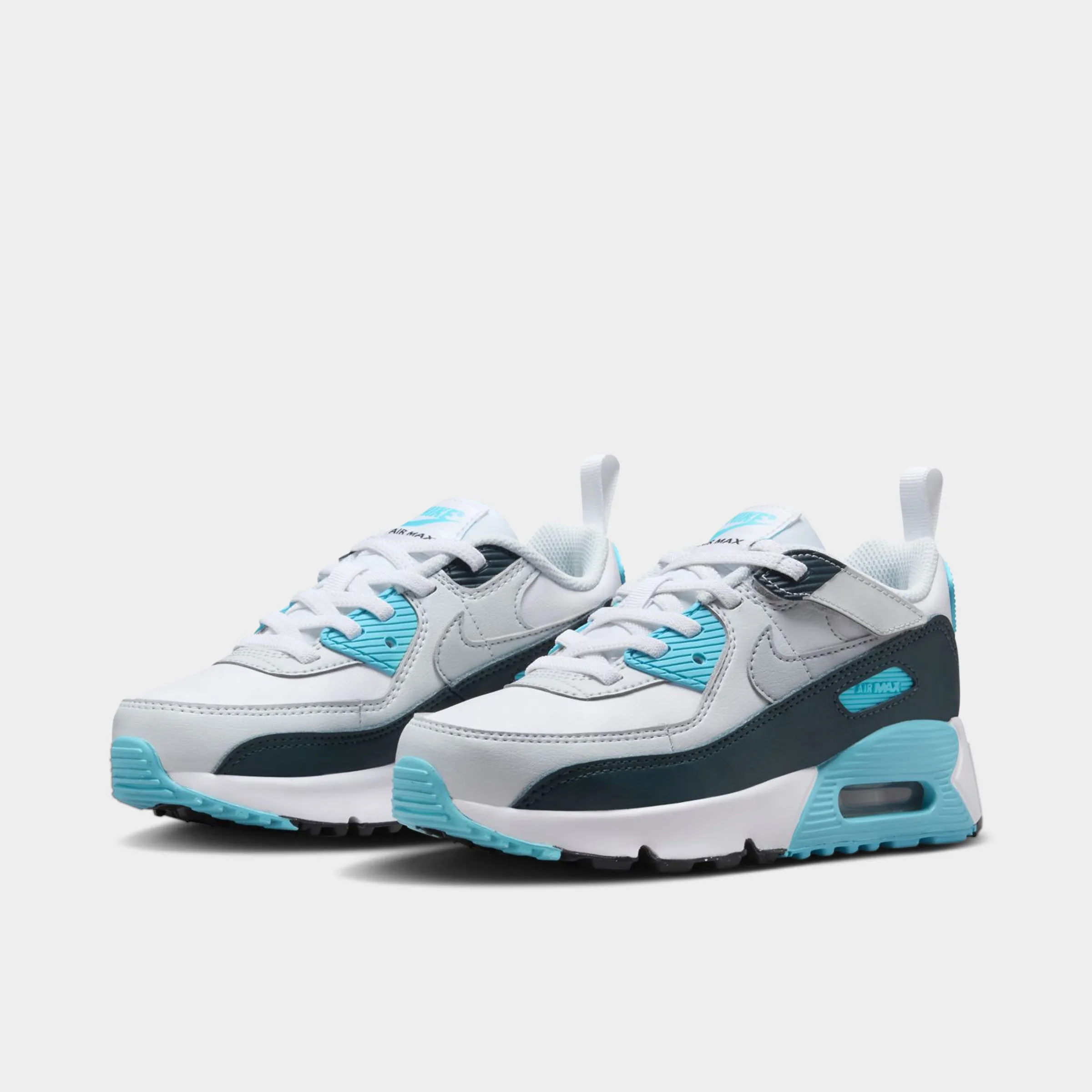 Nike Air Max 90 EasyOn PS White / Wolf Grey - Baltic Blue