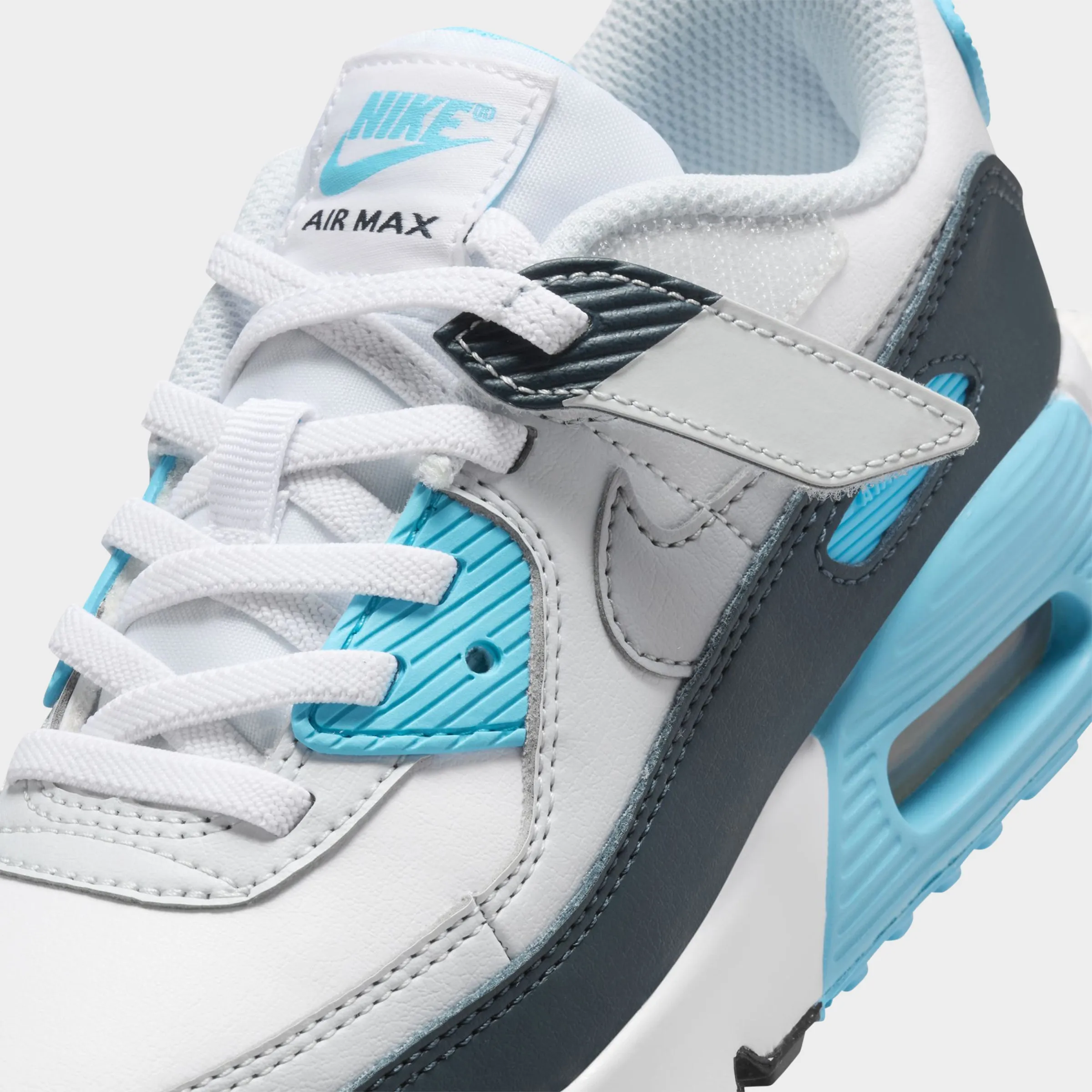 Nike Air Max 90 EasyOn PS White / Wolf Grey - Baltic Blue