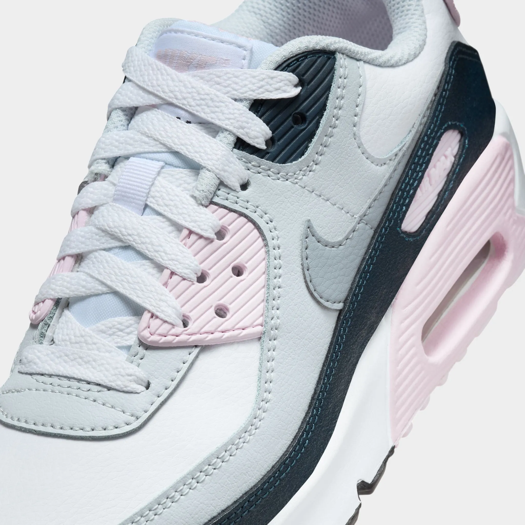 Nike Air Max 90 GS White / Wolf Grey - Pink Foam