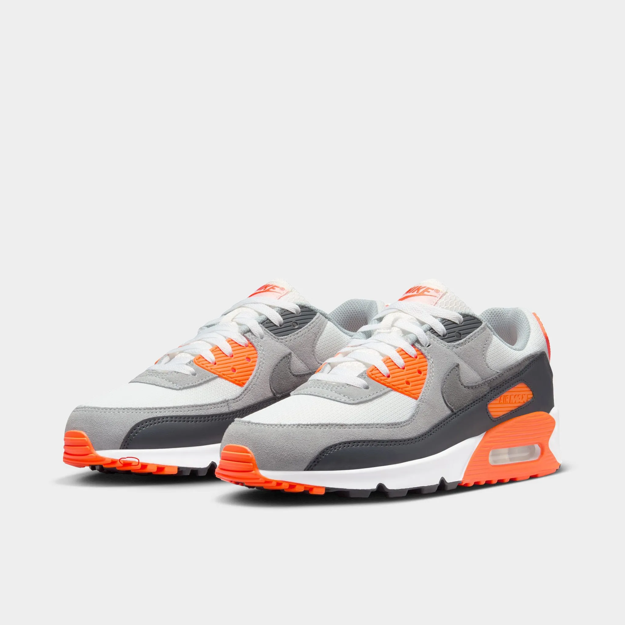 Nike Air Max 90 Summit White / Smoke Grey - Safety Orange