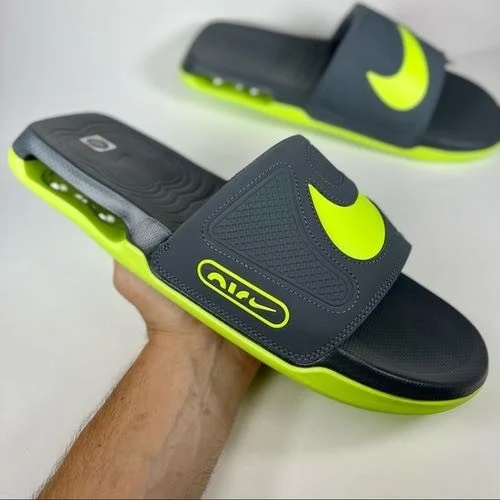 Nike Air Max Cirro Slides (Grey-Neon)