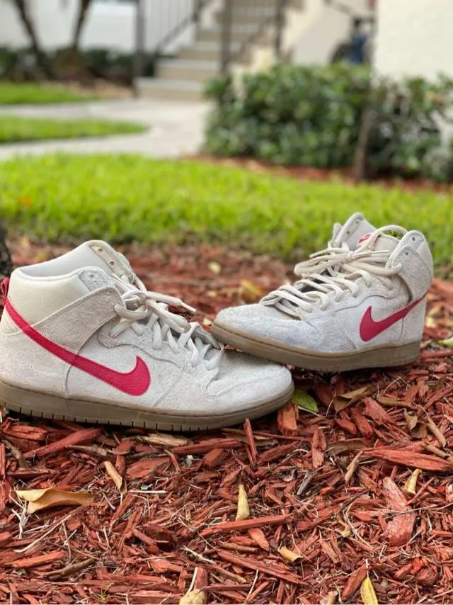 Nike Dunk High Pro SB Birch Hyper Red