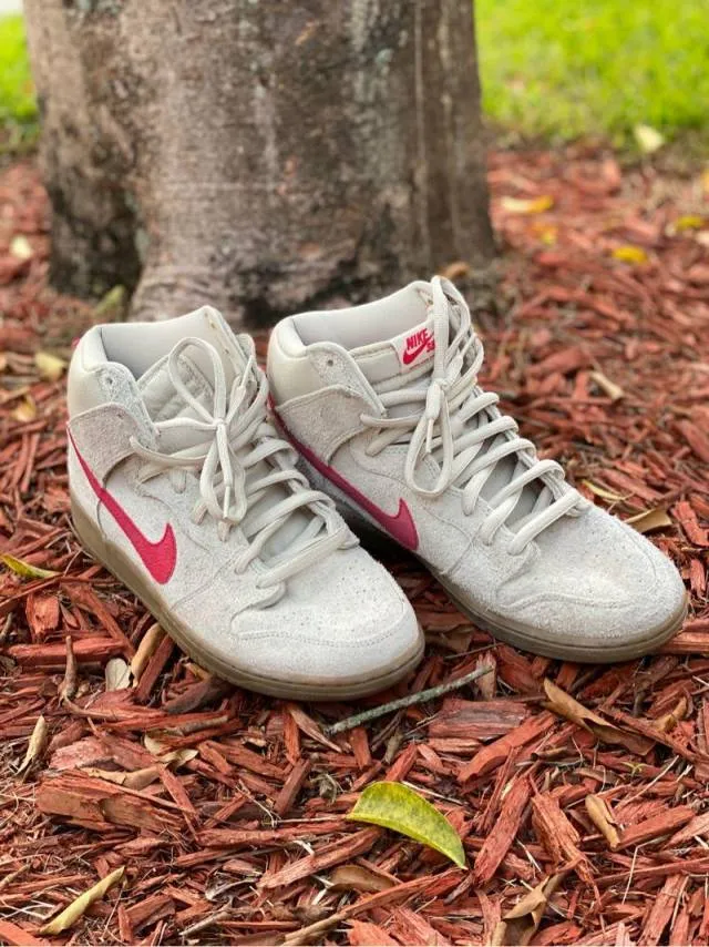 Nike Dunk High Pro SB Birch Hyper Red