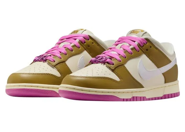 Nike Dunk Low WMNS Just Do It Bronzine Playful Pink