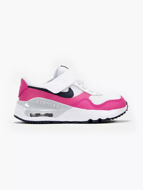 Nike  Juniors White/Obsidian Air Max SYSTM Trainers