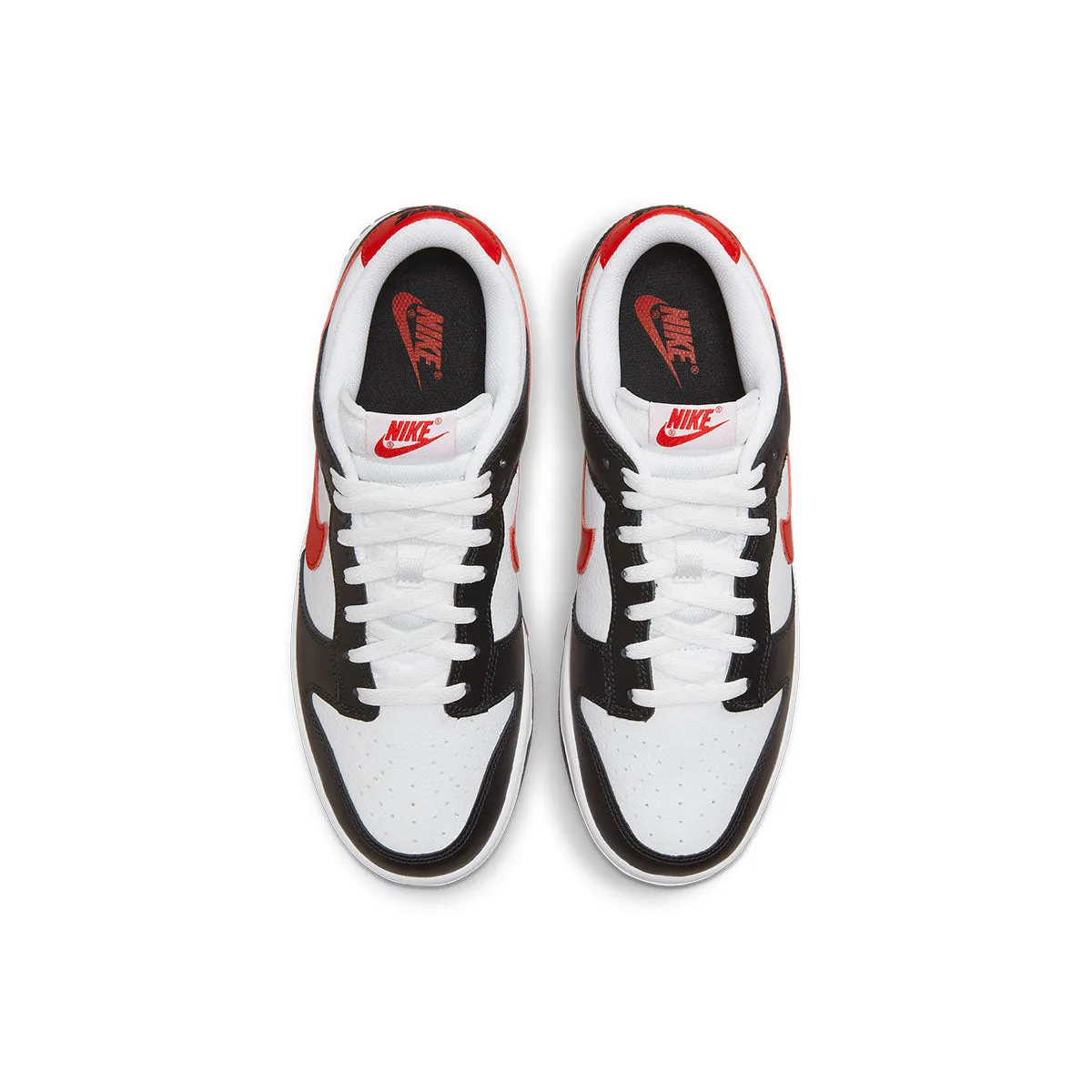 Nike Men's Dunk Low Retro Red Swoosh Panda