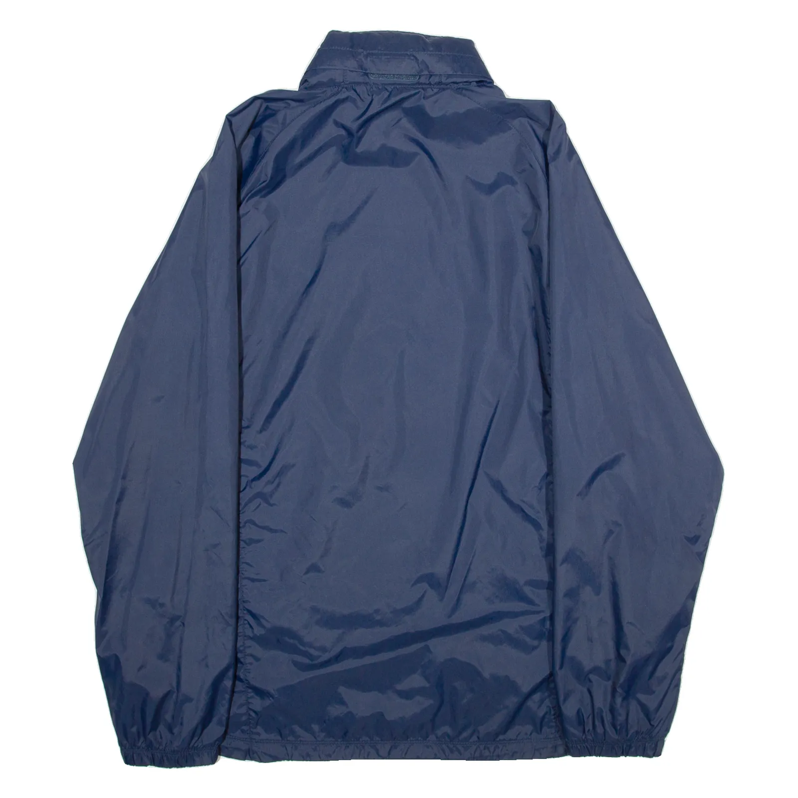 NIKE Mesh Lined Mens Rain Jacket Blue Nylon L