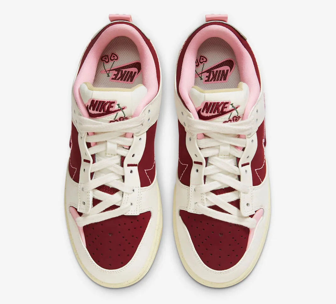 Nike SB Dunk Low Disrupt 2 Valentine's Day Team Red Cashmere FD4617-667