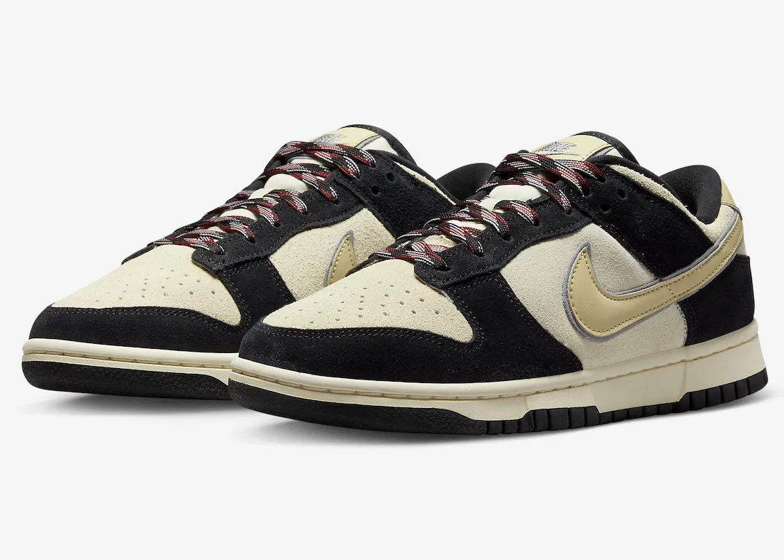 Nike SB Dunk Low LX Black Suede Team Gold Coconut Milk DV3054-001